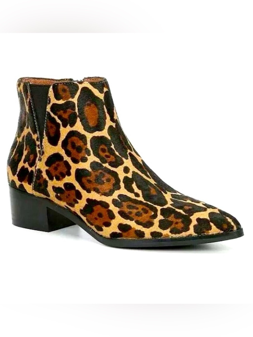 ANTONIO MELANI Lavonnie Booties Leopard Calf Hair Various Sizes MSRP $150 NWOB